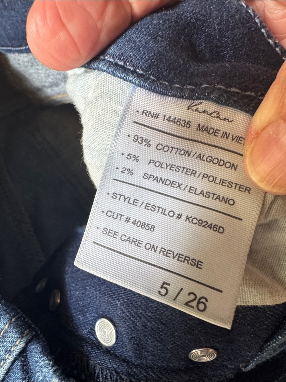KanCan High-Rise Dark Wash Distressed Skinny Jeans - Picture 4 of 6